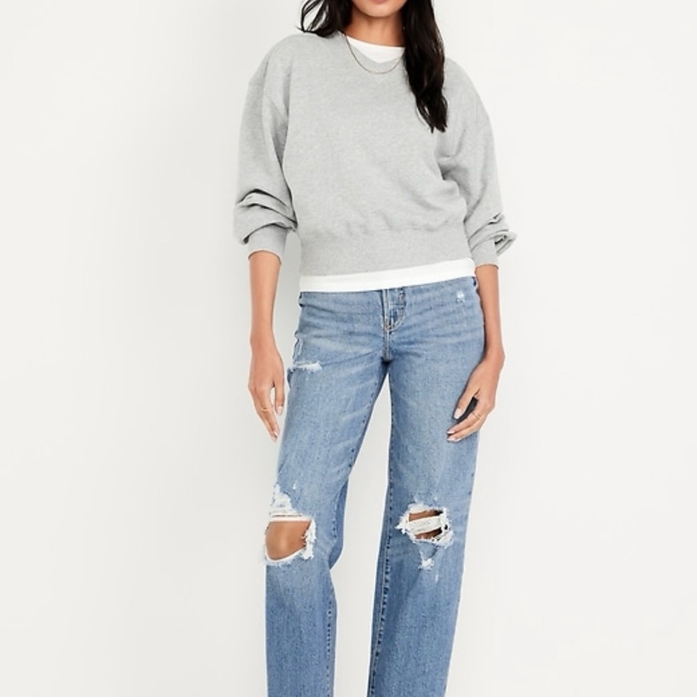 Women's Blue Distressed Jeans